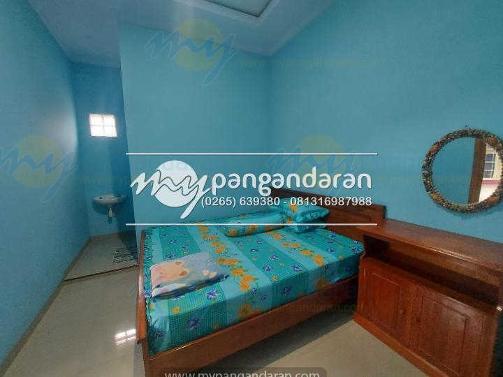    Tampilan Kamar Tidur Rumah Sewa Bi Rohini Pangandaran